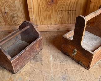 Antique Wood Toolboxes