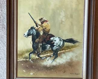 The Scout Painting By Marlin Sheppard.
