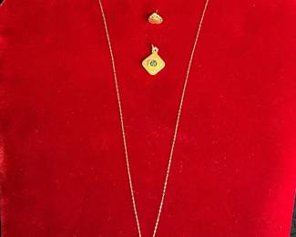  05 14K Gold Necklace with Opal  14K  10K Gold Scrap