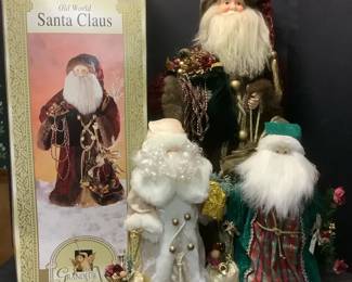 Three Vintage Santa Claus
