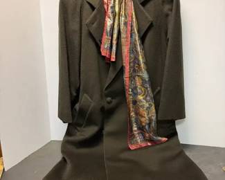 Brown Wool Long Coat