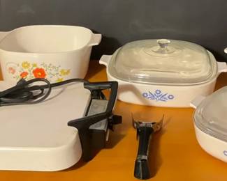 Corning Ware Casserole Dishes, Hotplate  More