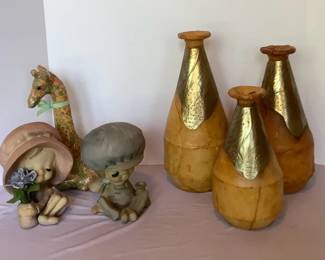 Unique Vases With UCTCI Japanese Figures