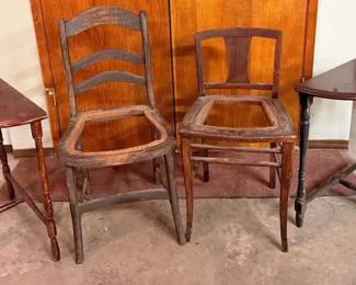 Two Vintage Project Chairs  Tables