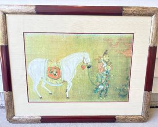Framed Print Of Han Kan Tartars Bringing A Tribute To Horses
