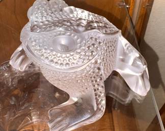Lalique Gregoire Crystal Frog/Toad