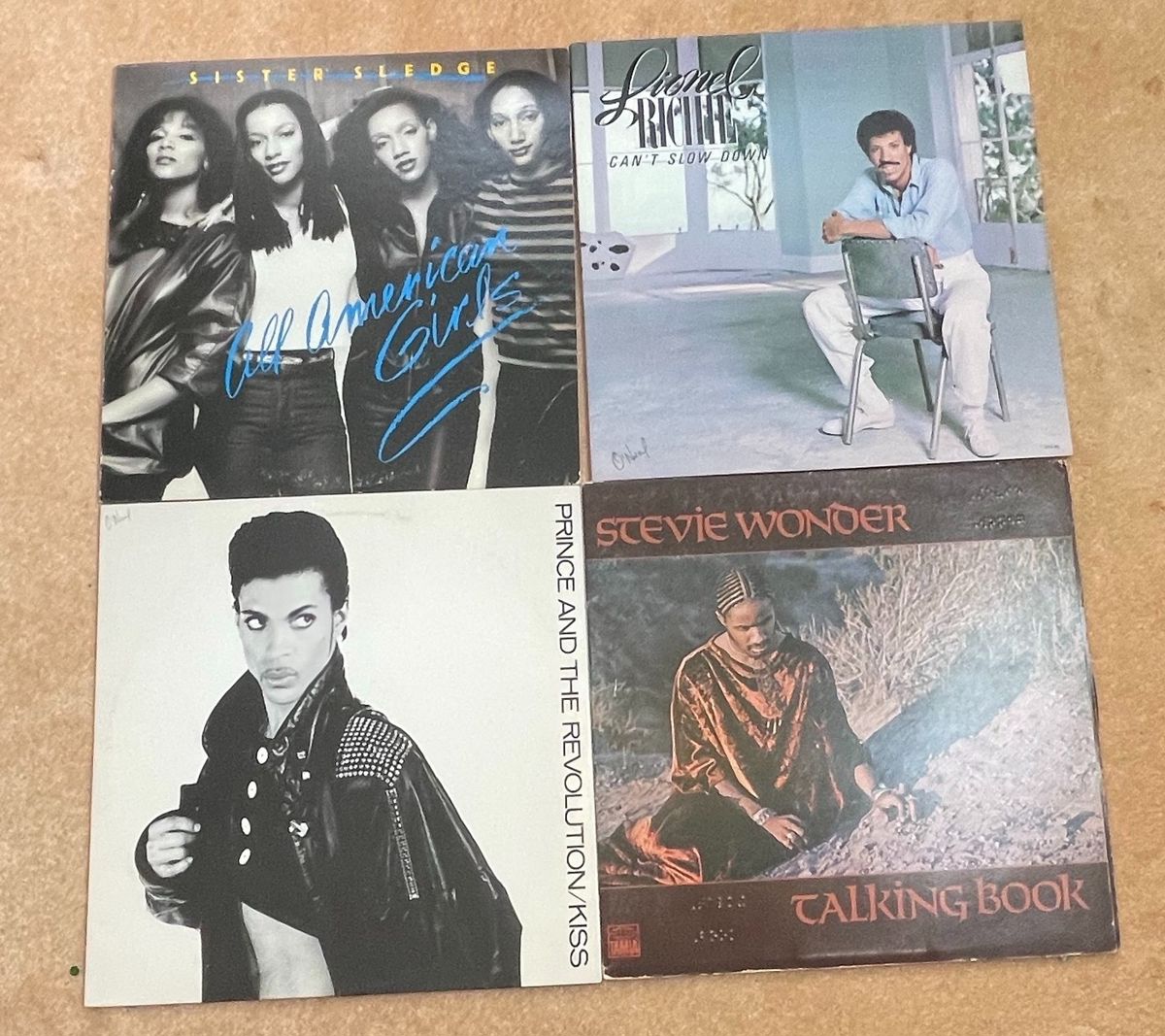 Vintage Vinyl Records: Prince, Stevie Wonder, Lionel Ritchie, Sister Sledge
