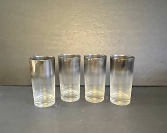 Dorothy Thorpe Style Silver Fade Highball Glasses