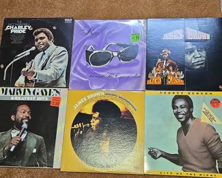 Assorted Soul and R&B Vinyl Records 