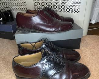 Bostonian Men's Burgundy Cap Toe Oxfords and Two-Tone Saddle Shoes