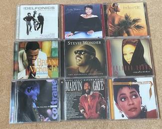 CD Collection: Stevie Wonder, John Coltrane, Anita Baker Marvin Gaye, & more