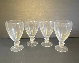 Vintage Glass Water Goblets