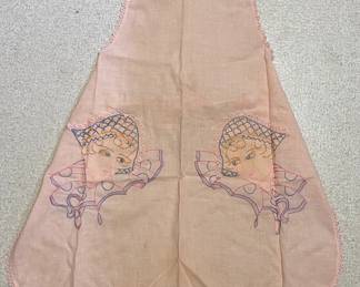 Vintage Embroidered Apron