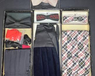 Formal Bows Collection: Bow Ties, Cummerbund, and Pocket Squares