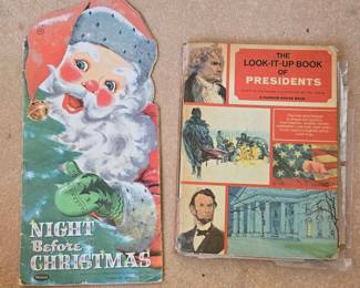 The Look-It-Up Book of Presidents by Wyatt Blassingame & Night Before Christmas die-cut book by Whitman