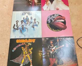 Assorted Funk and Disco Vinyl Records