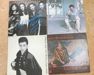 Vintage Vinyl Records: Prince, Stevie Wonder, Lionel Ritchie, Sister Sledge