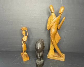 Vintage Carved Wood Figurines