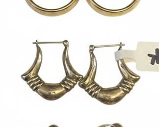 18k & 14k Gold Earrings