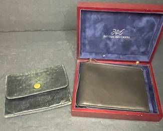 Coach & Brooks Brothers Leather Wallets