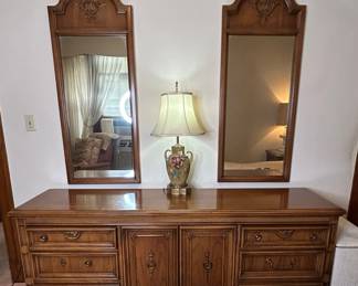 United Furniture Corporation Vintage Dresser with Mirrors