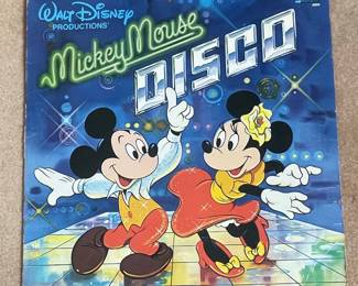 Vtg Mickey Mouse Disco Vinyl