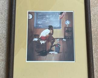 5th Grade Substitute Teacher by Annie Lee Framed Art