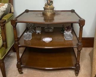 Vintage Three-Tiered Whatnot Table