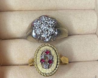 14k Yellow & White Gold Rings