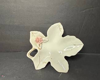 Leaf-Shaped Trinket Dish, Made in Japan