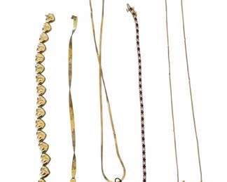 14k Gold Necklaces and Bracelets