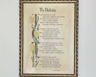 William Wordsworth "The Daffodils" Framed Print