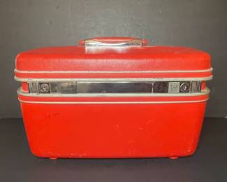Vintage Red Samsonite Vanity Case