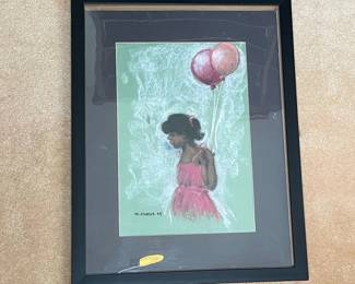 M. Foster "Pink Dress" Artwork