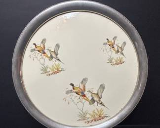 Pheasant Decorated Serving Plate