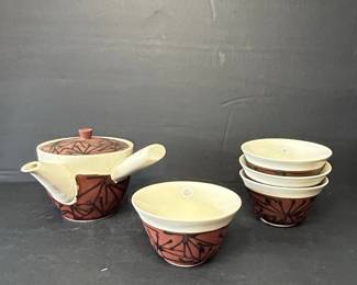 Japanese Tea Set with Teapot and Cups