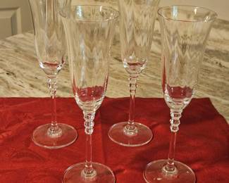 Crystal Champagne Flutes