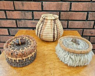 Handcrafted Baskets by Pennsylvania Dutch artist and Botswana artist
