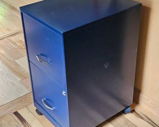 Mobile 2 drawer File Cabinet with Lock