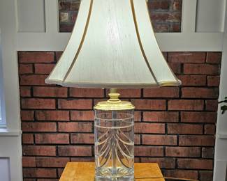 Waterford Crystal Lamp with Waterford Shade