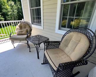 outdoor rocket chair