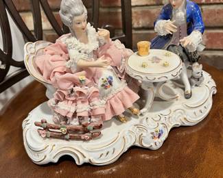 Dresden lace porcelain