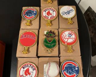 MLB team logo tap handles