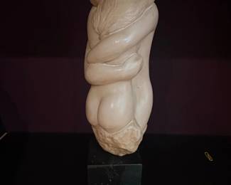 Figural Sculpture of Embracing Couple