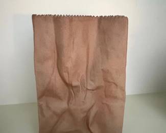 Brown Paper Bag Vase