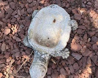 Vintage Turtle Bird Bath or Planter second image