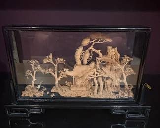 Vintage Cork Diorama Display