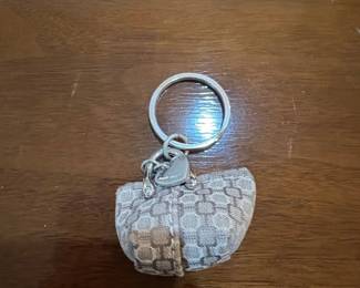 Coach Mini Signature C Bag Charm Keychain