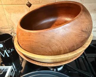 Large Teak Salad Bowl