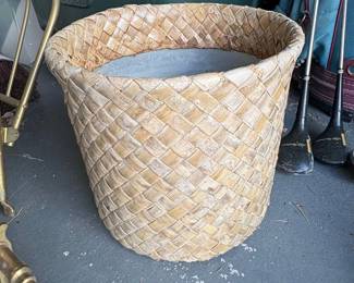 Woven Seagrass Waste Basket